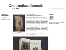 Tablet Screenshot of compendiumnaturalis.net